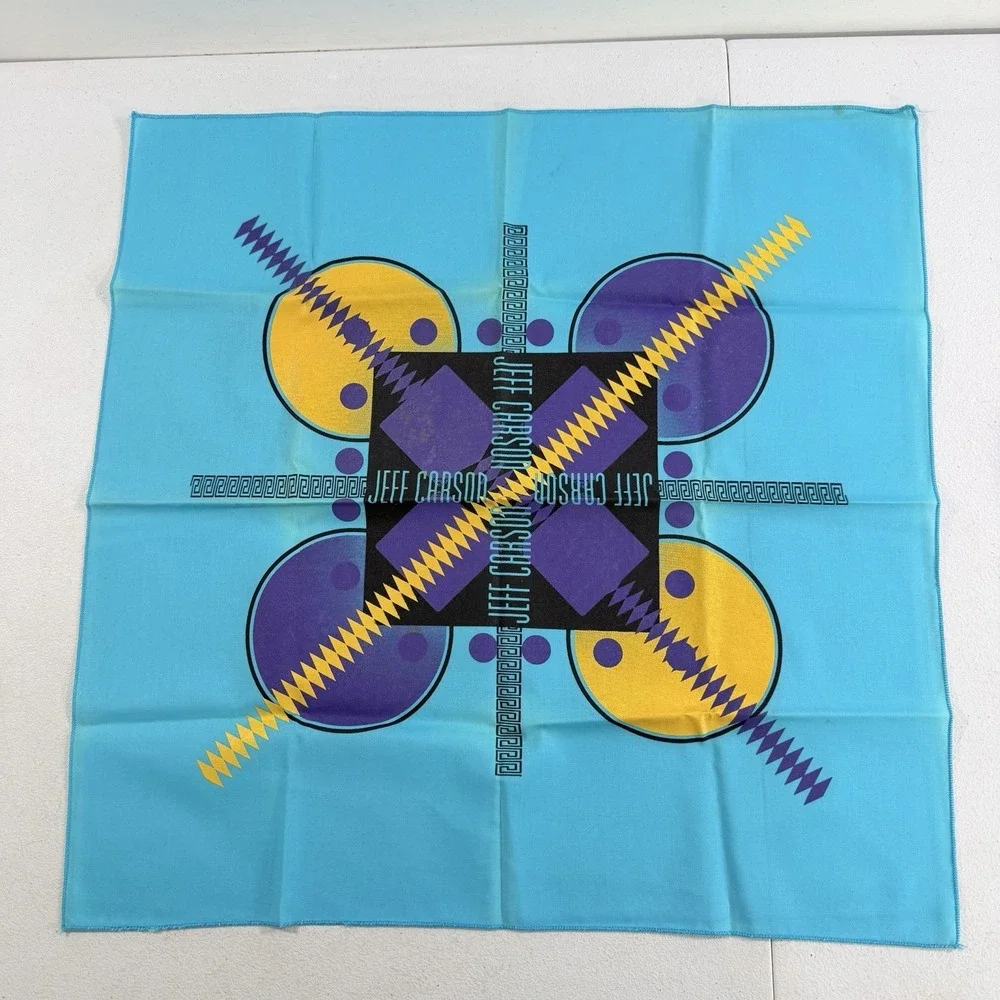 Vintage Jeff Carson Country Music Bandana Scarf Handkerchief 22
